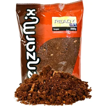 Návnadová surovina Benzár Mix Krmítková Směs Předmíchaná Ready Carp Groundbait 1 kg - Scopex