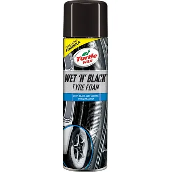 Čistič plastových dílů TURTLE WAX Lesk na pneumatiky TW Wetn Black Tyre Foam 500ml aerosol