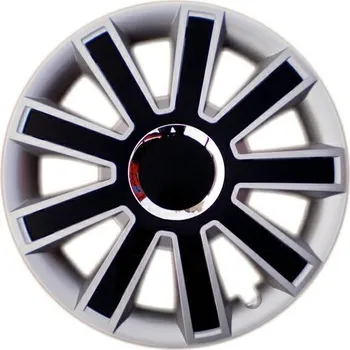 Poklice na kolo Poklice na kola Stříbrné/Černé 14" kryty kol, sada 4 kusy