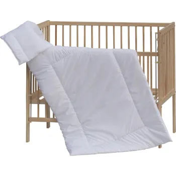 Set do postýlky polštář a přikrývka 120x90cm - ZITA bílý - 120x90cm