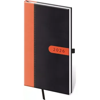 Diář Kapesní diář Bora černo/oranžový