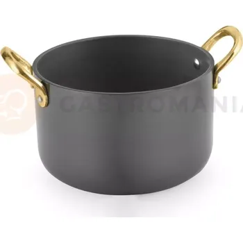 Servírovací stolek Hrnec s uchy, eloxovaný hliník, černý, 600 ml, 110x70 mm | AMBITION, Charms