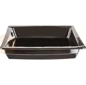 Gastro oděv Porcelánová nádoba GN 2/3 65 mm lesklá černá | ARIANE, Prime