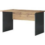 Manažerský stůl, antracit / dub wotan Džurian