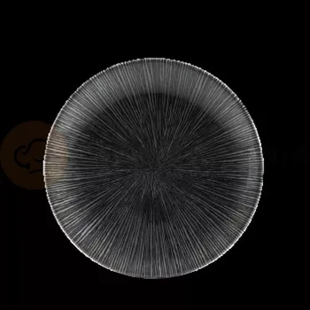 Talíř coupe 165x165 mm | CHURCHILL, Studio Prints Agano Black