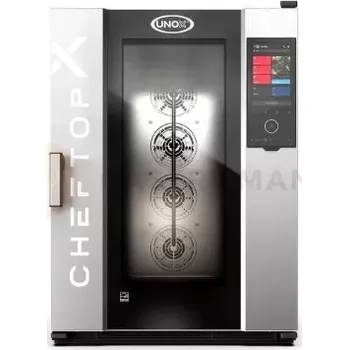 Konvektomat 860x1180x1219 mm,plynový, levé otevírání dveří | UNOX, CHEFTOP-X Digital.ID COUNTERTOP