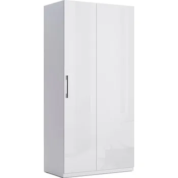 Šatní skříň Skříň roh 90 bez zrcadel, série N bílá Family