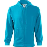 Malfini Trendy Zipper Pánská mikina 410 tyrkysová L