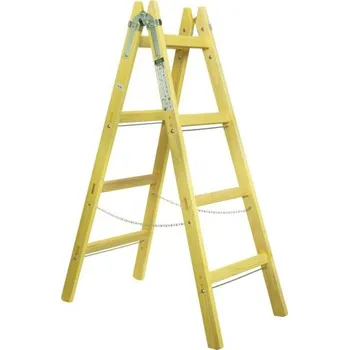 Žebřík FESTA Štafle dřevěné PROFI, 4 příčky, L = 136,5 cm (48434)