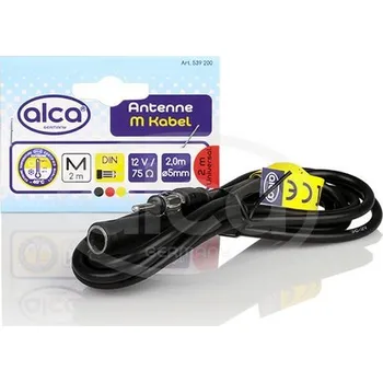 Anténní kabel Prodlužovací kabel 75 Ohm pro montáž antény do auta 2m