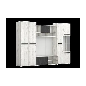 Obývací stěna Obývací stěna VIVIEN craft bílá/černá