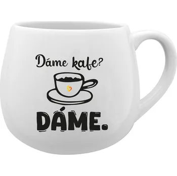 DÁME KAFE? DÁME. - bílý keramický hrníček 300 ml