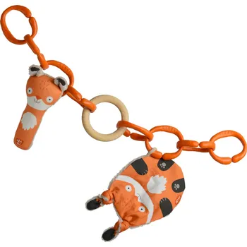 Hračka na kočárek Řetěz na kočárek / Sada 4v1 / Liška