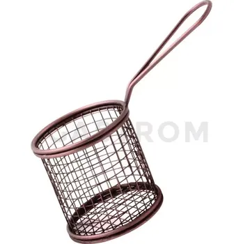 Servírovací stolek Kulatý koš na hranolky, staroměď, 90x92 mm | AMBITION, Charms