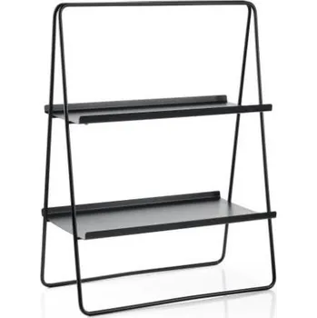 regál Černý kovový regál 53x75 cm A-Table - Zone ID_1303426