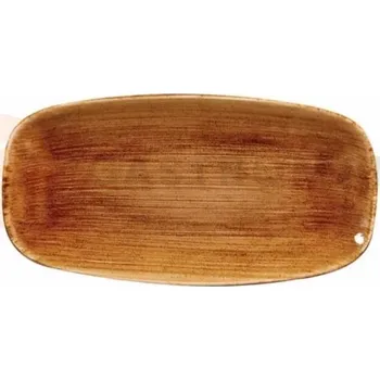 Obdélníkový talíř 189x355 mm | CHURCHILL, Stonecast Patina Vintage Copper