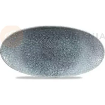 Oválný talíř 299x150 mm | CHURCHILL, Raku Topaz Blue
