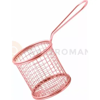 Servírovací stolek Kulatý koš na hranolky, měděný, 90x92 mm | AMBITION, Charms