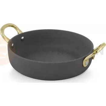 Servírovací stolek Pánev s uchy, eloxovaný hliník, černá, 500 ml, 150x40 mm | AMBITION, Charms