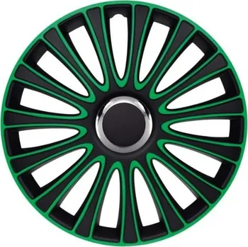 Poklice na kolo Poklice na Kola - kryty kol zelené černé 15" sada 4 kusy