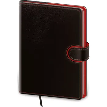 Diář Kapesní diář Flip černo/červený