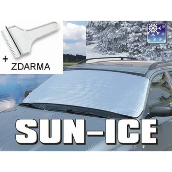 Zimní clona Plachta na přední sklo auta proti námraze + ZDARMA škrabka