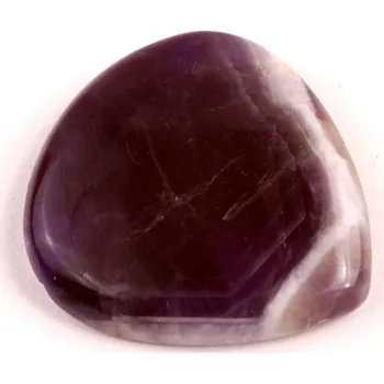 Přírodní kámen Kabošon Amethyst Chevron č.4594 (29x27x6mm)