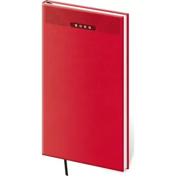 Diář Kapesní diář Print Classic červený