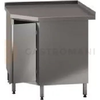 Počítačový stůl Rohový stůl s křídlovými dveřmi 1000x600x850 mm | ASBER, WMA-106