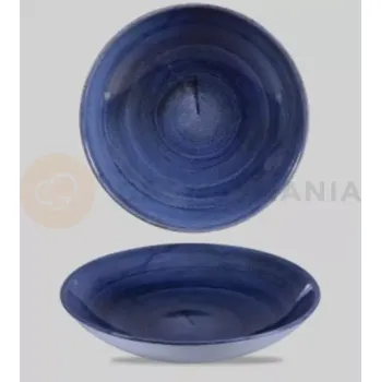 Miska coupe 1,136 l, 248x36x248 mm | CHURCHILL, Stonecast Patina Cobalt Blue