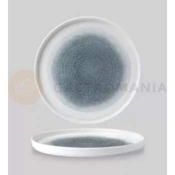 Talíř Plytký talíř se zvýšeným okrajem 260x20x260 mm | CHURCHILL, Raku Topaz Blue