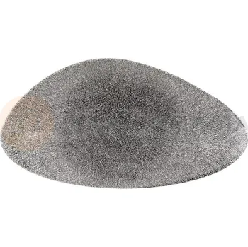Talíř Trojúhelníkový talíř 250x356 mm | CHURCHILL, Raku Quartz Black