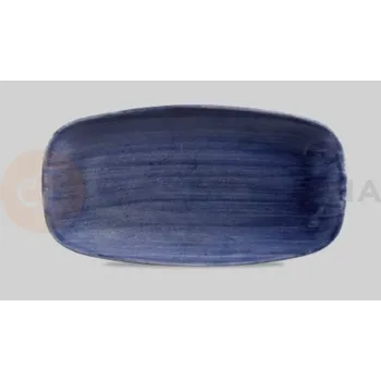 Obdélníkový talíř 189x355 mm | CHURCHILL, Stonecast Patina Cobalt Blue