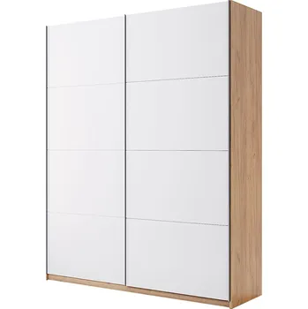 Šatní skříň Skříň s posuvnými dveřmi 1.5x2.1m (Dveře Lesklé Bílé) série N Asti
