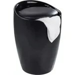 Koupelnová stolička s košem na prádlo Wenko CANDY,černá