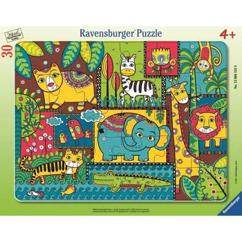 Puzzle Ravensburger puzzle Zvířátka v džungli 30 dílků