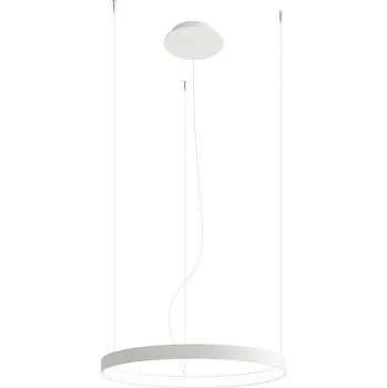 LED lustr RIO 55 bílý moderní kovový do obýváku a jídelny industriální