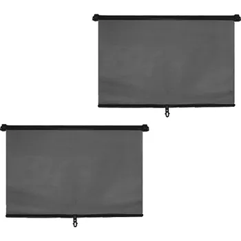 Stínítko do auta Sluneční rolety na okno do auta 2 kusy černé na sklo šířka 45cm