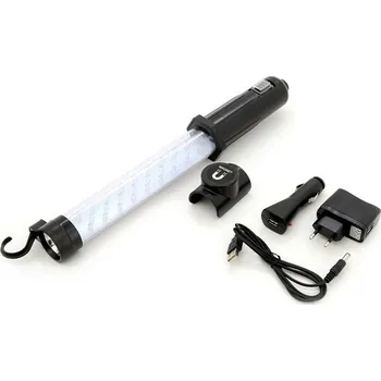Pracovní světlo Montážní LED lampa svítilna aku li-on dobíjení z 220V i 12V