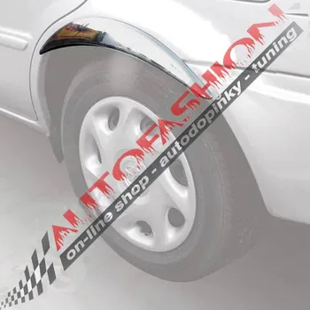 Blatník na kolo Lemy blatníků na auto chromové na podběhy 4 kusy