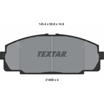 Brzdová destička Sada brzdových destiček, kotoučová brzda TEXTAR 2146801