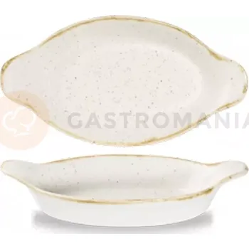 Oválná miska 255 ml, 113x205 mm | CHURCHILL, Stonecast Barley White