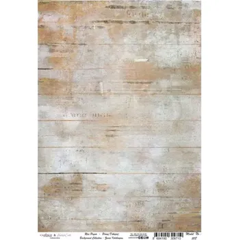 Umělecký papír Rýžový papír - 1118 - Cadence (Vybledlá prkna) - A4