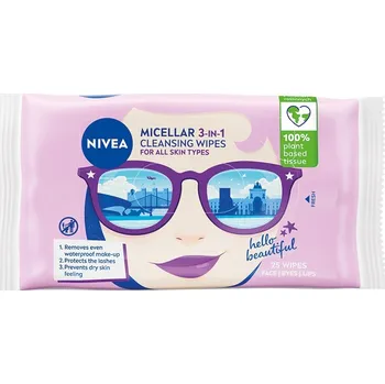 Přípravek na čištění pleti a oči Nivea Čistící micelární ubrousky 25 ks