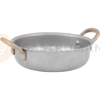 Servírovací stolek Pánev na smažení s uchy, vintage nerezová ocel, 600 ml, 155x40 mm | AMBITION, Charms