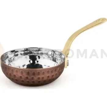 Servírovací stolek Mini pánvička s rukojetí, tepané staroměděné provedení 80 ml, 75x25 mm | AMBITION, Charms