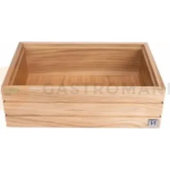 Příbor Příborová dřevěná bedýnka, neutrální dub 28x19x8,5 cm + přihrádka | HORECA SERVICE, HS Design