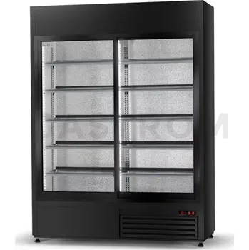 Lednice Chladicí skříň, jednostranně prosklená s posuvnými dveřmi, spodní agregát, 1400x745x2190 mm | RAPA, SCh-SR / WH / BP