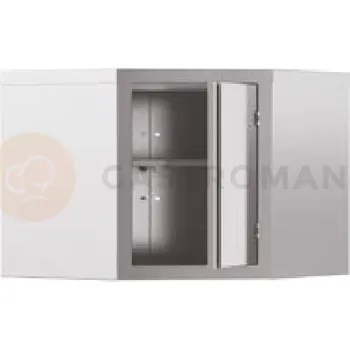 Dětská skříň Rohová skříň s křídlovými dveřmi 700x400x600 mm | ASBER, HCA-74