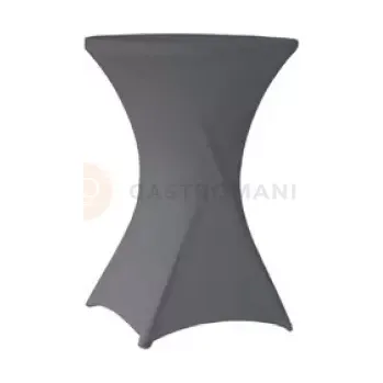 kempingová skříňka Elastický ubrus na cateringový stůl šedý 800x1100 mm | OLKA, Coctail 80